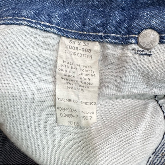 Legendary Gold Rustler Classic Fit Heavy Weight Denim Broken In Jeans 35x33 - Picture 7 of 7